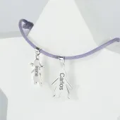 Pulsera de plata querub&iacute;n personalizada
