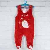 Ranita de navidad para beb&eacute; bordada