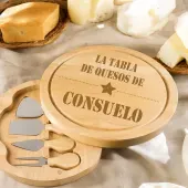 Tabla de quesos grabada