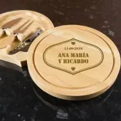 Tabla de quesos personalizada para pareja