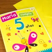 Tarjeta infantil Mariposa