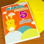 Tarjeta personalizada cumple infantil