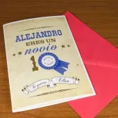 Tarjeta personalizada Novio 10