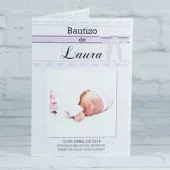 Tarjeta personalizada para bautizos