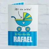 Tarjeta personalizada para nacimientos