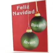 Tarjeta personalizada para Navidad