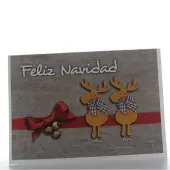 Tarjeta renos personalizada