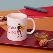 Taza superhero&iacute;na personalizada