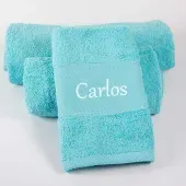 Set de tres toallas bordadas