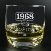 Vaso de whisky a&ntilde;o de nacimiento