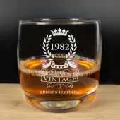 Vaso de whisky grabado '40 Cumplea&ntilde;os'