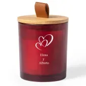 Vela arom&aacute;tica grabada