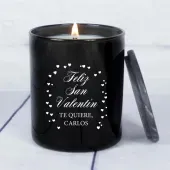 Vela grabada especial San valent&iacute;n