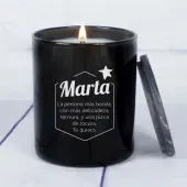 Vela grabada 'Nombre y dedicatoria'