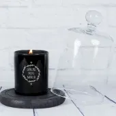 Vela grabada para profe con campana de cristal