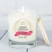 Vela personalizada Bodas de Plata y Bodas de Oro