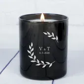 Vela personalizada con monograma