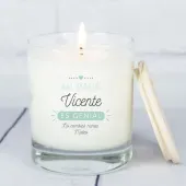 Vela personalizada Pap&aacute; genial
