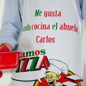 Delantal personalizado hoy cocina el abuelo