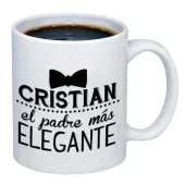 Taza personalizada para padre m&aacute;s elegante