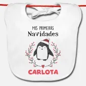 Babero personalizado 'Mis primeras navidades'