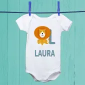 Body beb&eacute; personalizado 'alfabeto animal'