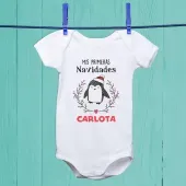 Body beb&eacute; personalizado 'Mis primeras navidades'