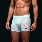 Calzoncillo B&oacute;xer BIO personalizado 'Mi cerdito'