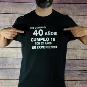 Camiseta cumplea&ntilde;os divertida personalizada