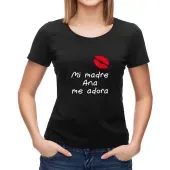 Camiseta mi madre me adora personalizada