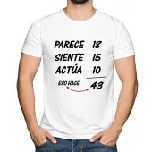 Camiseta para cumplea&ntilde;os personalizada
