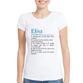 Camiseta personalizada 'Definici&oacute;n de tu nombre'