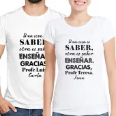 Camiseta personalizada 'Saber ense&ntilde;ar'