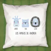 Coj&iacute;n animalitos personalizado