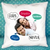 Coj&iacute;n personalizado 'burbujas' para pareja