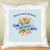 Coj&iacute;n personalizado floral
