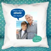 Coj&iacute;n personalizado para abuelo con dibujo o foto