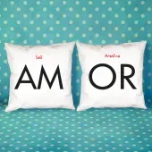 Pack de cojines AMOR personalizados
