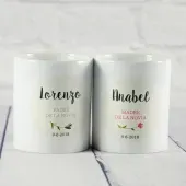 Pack de tazas para padrinos de boda