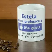 Taza personalizada "Me gusta mi profesor"