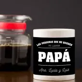 Taza personalizada 'Quien quiere a pap&aacute;'