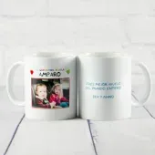 Taza personalizada Te queremos abuelo o abuela