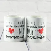 Pack de dos tazas Reci&eacute;n Casados
