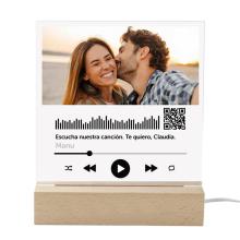 Canción personalizada en una lámpara led