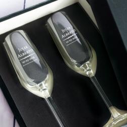 Copas de cava grabadas para pareja