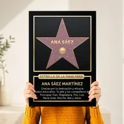 Estrella de la fama personalizada