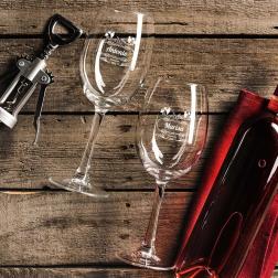Pack dos copas de vino personalizadas