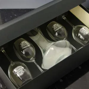 Estuche para el decantador con 4 copas