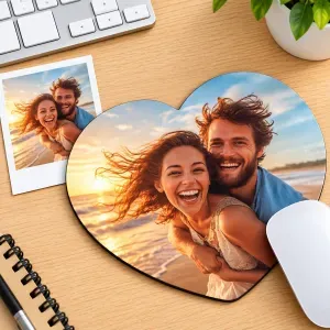 Alfombrilla corazón personalizada con foto