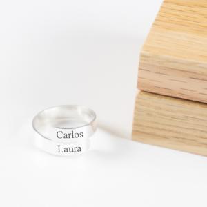 Anillo de plata personalizado